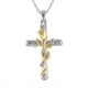 thumbnail image 5 of 1pc Stylish Floral Cross Pendant Necklace - Perfect for Casual and Formal Occasions, 5 of 5