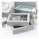 thumbnail image 4 of Cosmetiquero Caja Organizadora de Joyas Portatil Gris, 4 of 6