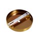 thumbnail image 2 of Uxcell 120mm 4.7inch Kit de Dosel de Luz Aplique de Pared Placa de Lámpara Fijación Oro Bronce, 2 of 5
