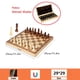 thumbnail image 1 of Wooden Chess Set, Folding Magnetic Large Board With 34 Chess Pieces Interior, For Storage Portable Travel Board Game Set For Kid, 1 of 2