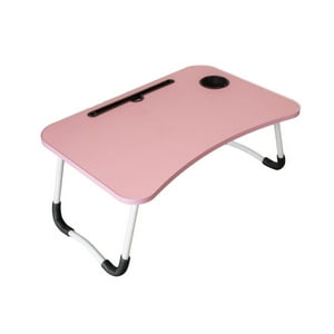 Importclick - Bandeja Mesa Madera Para Notebook Con Posa Vaso Rosada