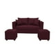 thumbnail image 2 of Living Aurelia 2 Cuerpos + 2 Pouf Tela BURDEO, 2 of 2