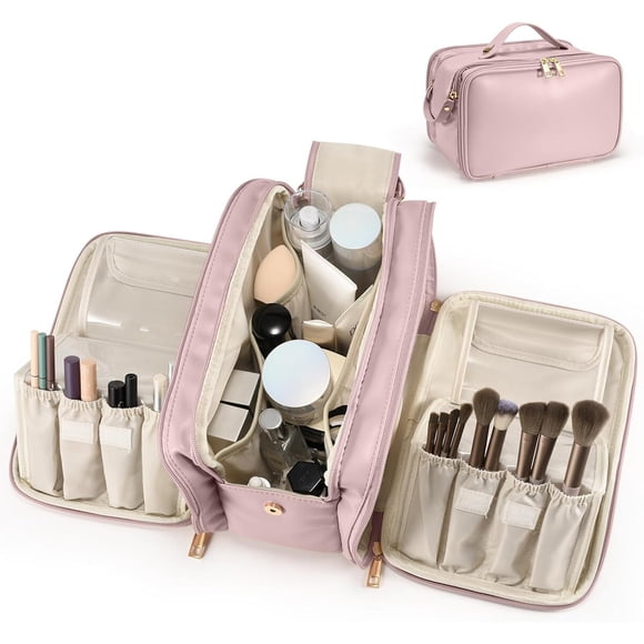 Neceser Maquillaje HauteHues Grande PU 27 cm 3 Compartimientos