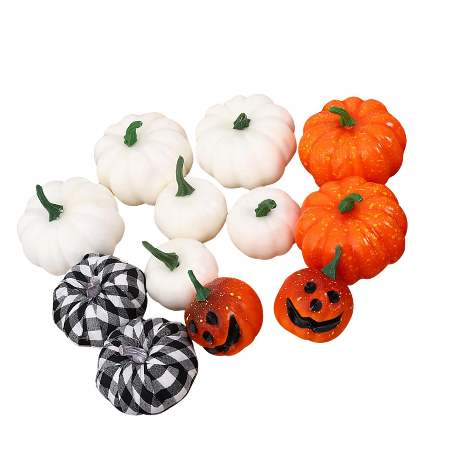 Magideal - 12X Calabaza De Simulación Prop De Simulación Decoración Espuma Calabaza Calabazas Artificiales Para Acción De Gracias Boda Chimenea Al Aire Libre