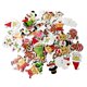 thumbnail image 1 of 100 piezas de pintura mixta botones de Navidad embellecimiento decoración artesanía, 1 of 3