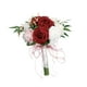 thumbnail image 4 of Boda Ramo de novia Nupcial Mano Flor Mesa Centro de mesa Ramo de boda hecho a mano Boda Sostener Flor para el hogar Boda Iglesia Decoraciones rojo blanco, 4 of 5