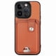 thumbnail image 2 of Funda Billetera Tejida para iPhone 14 Pro Max con Soporte y Tarjetero Marrón, 2 of 5