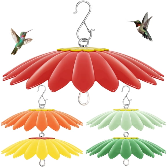 Protector contra la lluvia para comedero de aves andergi 34 cm, paquete de 5
