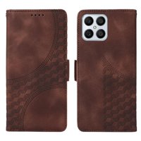 Carcasa Foxdock Honor X8 4G De Cuero Pu, Diseño Acolchado Clásico, Protección Contra Caídas Y Rayones