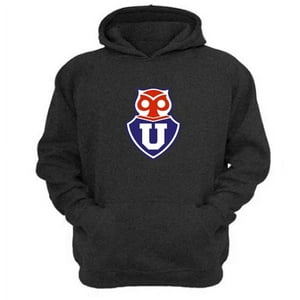 Genérico - Polerón Canguro U De Chile Gris Oscuro Talla Xs Unisex