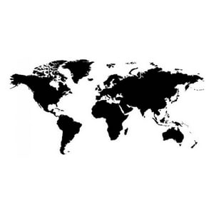 Rienda Libre Graphics - Decomural World Map Educational Ws-16254