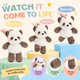 thumbnail image 3 of Peluche LOEHSBAU Panda Corriendo 45 cm, 3 of 7