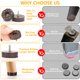 thumbnail image 2 of Topes de goma para muebles PROPA, 60 piezas, color café, con tornillos de acero inoxidable, 2 of 7