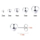 thumbnail image 2 of Pendientes Obertis de plata de ley 925 para mujer, 5 pares, 2 of 6
