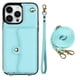 thumbnail image 1 of Crossbody PU Leather Wallet Case For IPhone 14 13 12 Mini 11 Pro X XS Max XR 8 7 SE 2020 2022 Card Slots Magnetic Lanyard Phone Cover, 1 of 5