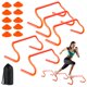 thumbnail image 1 of Equipo de entrenamiento con vallas de agilidad SMTPDT de 5 velocidades y 10 conos de fútbol con bolsa de transporte, 1 of 6