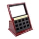 thumbnail image 5 of Caja de exhibición de anillo de Caja de almacenamiento de colección de madera 12 ranuras Soporte de anillo Caja de joyería de madera para, 5 of 5