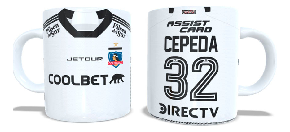 Arumistorechile - Tazon Taza + Porta Vaso Colocolo 2024 Lucas Cepeda