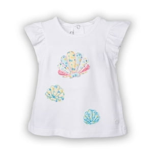 Polera Bebé Niña Blanco Pillin