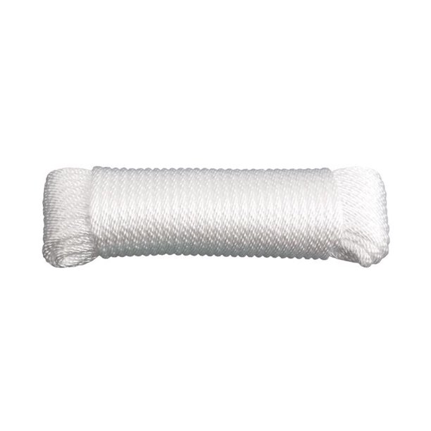 Rope Koch Industries de nailon trenzado sólido blanco de 3/16 pulgadas de profundidad x 50 pies de l