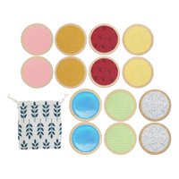 Bothyi - Tablero Táctil De Madera, Juego De Combinación De Cognición De Color, Material Didáctico Para Niños, Estilo D