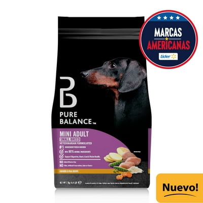 Alimento Seco Perro Adulto Raza Pequeña De Pollo Y Arvejas 2 Kg Pure Balance
