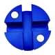 thumbnail image 1 of Protector De Riel De Marco Profesional Resistente Con Almohadilla De Gato Ranurada Magnética Universal Azul, 1 of 5