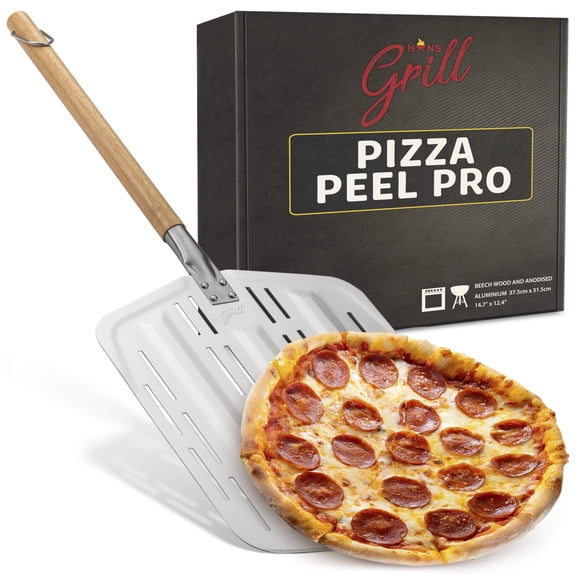Pela para pizza Hans Grill PRO para pizza XL de 30 cm con metal perforado