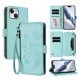 thumbnail image 1 of Funda Cartera Mariposa para [iPhone 13] con Soporte y Cremallera Verde menta, 1 of 6