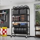 thumbnail image 2 of 5-Shelf Storage Shelves,Wire Shelving Heavy Duty Metal Storage Shelving Unit Adjustable Garage Shelving Rack Pantry Kitchen (Black, 5 Tier,17.7" D x 47.2" W x 75.6" H), 2 of 3