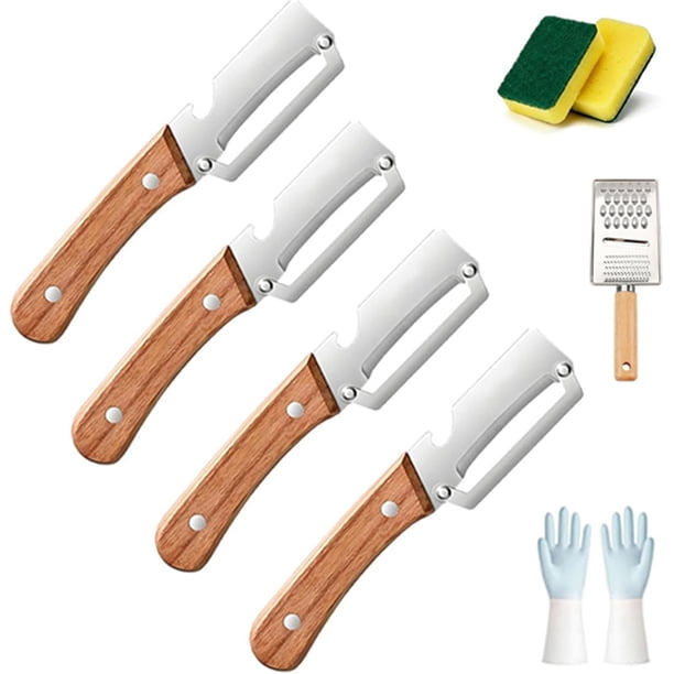 Pelador madera cero enganches 3 pack multifunción fruta verdura