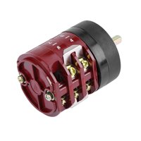 Ioensy - Interruptor De Avance Y Retroceso Fácil De Usar Profesional 32A Respuesta Rápida Universal Rojo