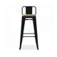 thumbnail image 1 of Piso Tolix Bajo Negro Madera Clara 77cm, 1 of 2