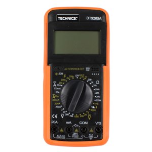 Technics - Multitester Digital Dm9205A Preciso Y Fácil De Usar - Ps