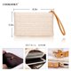 thumbnail image 4 of Bolso de Mano COOKOOKY Clutch de Paja con Pulsera 21x14 cm Beige, 4 of 7