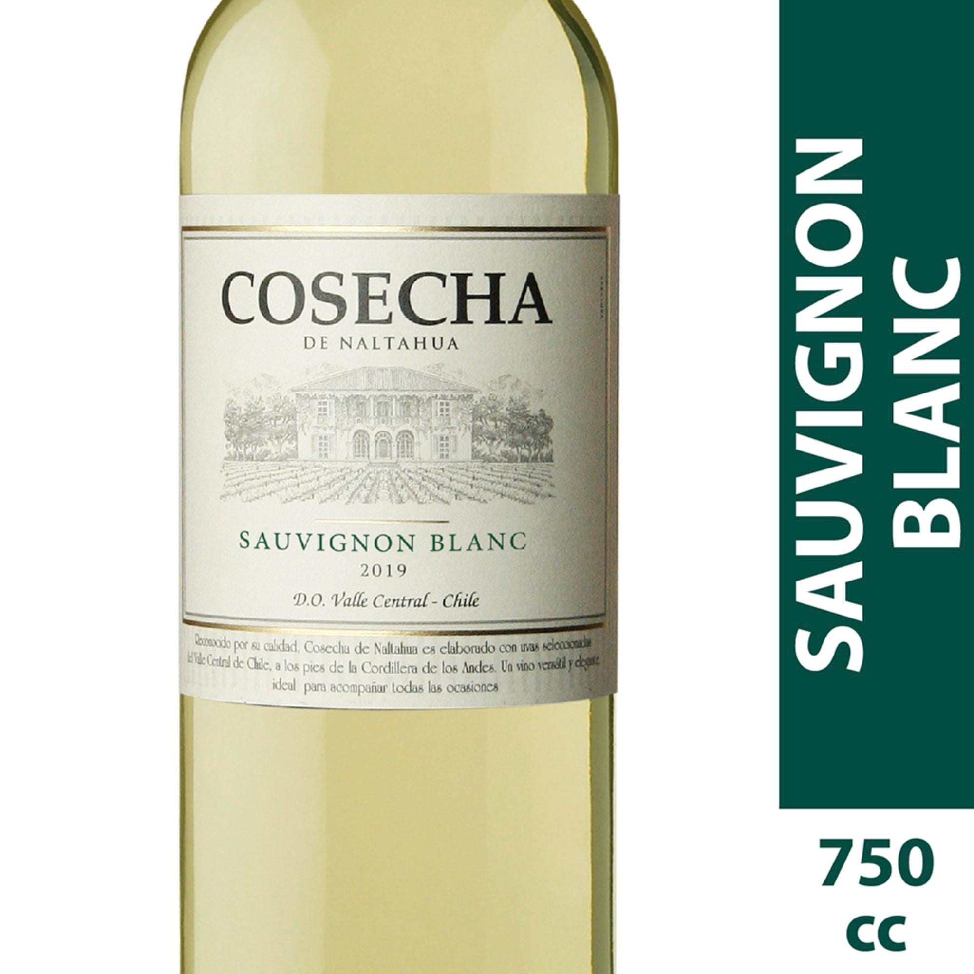 Vino Blanco Sauvignon Blanc Cosecha De Natahua 12.5° Botella 750 ml Tarapacá