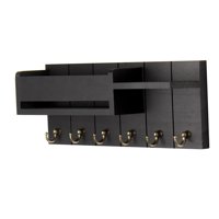 Magideal - Organizador De Correo De Pared Con Soporte Para Llaves Y Gancho, Estante De Almacenamiento De Pared Multiusos De Madera Decorativo Para Habitación