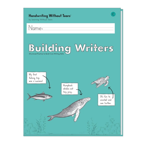 Cuaderno de ejercicios Learning Without Tears Building Writers de 7 años o más, segundo grado