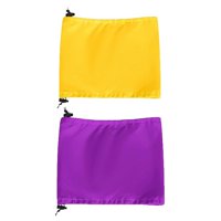 Xusx111 - 2Pcs Regulable Perro Gorra De Ducha Gorra De Baño Impermeable Sombrero De Ducha Perro Cubiertas De Oído Colgando Mascota Baño Protección De Oído Gatos Gotas De Oído Guardia (Púrpura + Amaril