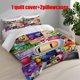thumbnail image 1 of 3pcs Bomberman Classic Collage Print Bedding Set Duvet Cover and Pillowcases, 1 of 5