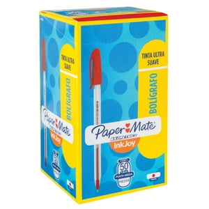 Boligrafo Inkjoy 100St Paper Mate Rojo Caja X50