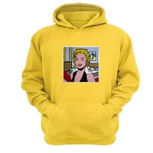 Genérico - Polerón Canguro Marilyn Amarillo Talla Xl Unisex