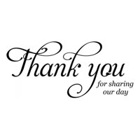 Rienda Libre Graphics - Decomural Thank You Wedding Ws-17068