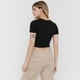 thumbnail image 2 of Polera Mujer Cut Out Frontal Negro Corona, 2 of 5