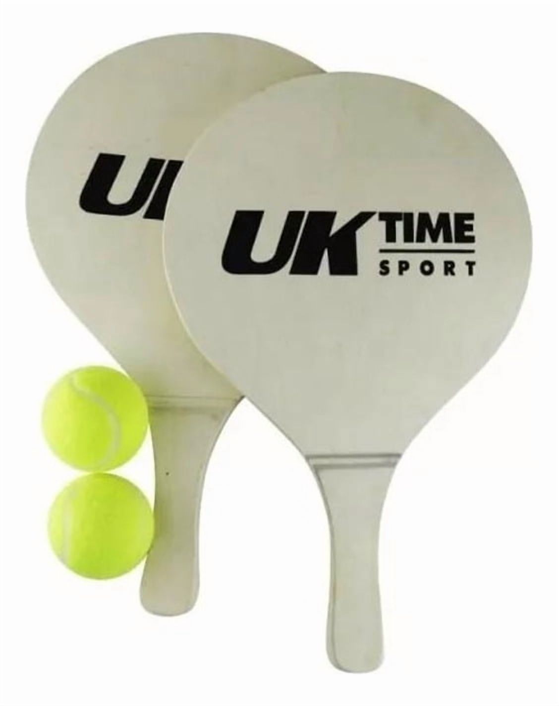 Uk Time - Par Paletas Playa Con 2 Pelotas De Beach Tenis