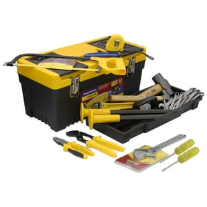 Tramontina - Caja Herramientas Kit Plomero 24 Pzs-Master Amarillo