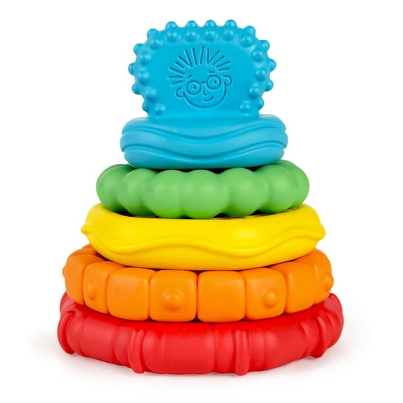 Set de juguetes Teether Baby Einstein Stack & Teethe, 5 piezas, más de 3 m