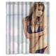 thumbnail image 1 of Cortina de ducha de bebé Keeley Hazell con diseño de fútbol sexy y ganchos, tamaño 60 x 72 pulgadas, 1 of 3