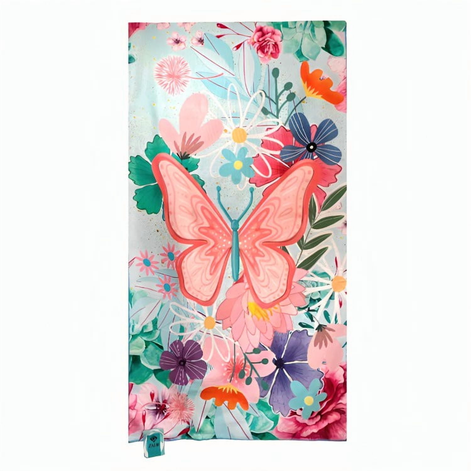 Zahr - Toalla De Playa Microfibra Estampada Flores