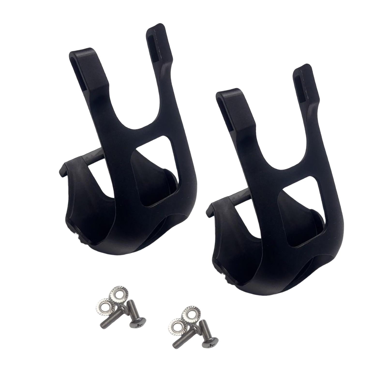 Magideal - Calapiés Para Bicicleta Estática Sin Correas, Adaptadores De Pedal, Calapiés Para Bicicleta De Montaña Y Carretera, Para Gimnasio En Casa, Deportes Al Negro